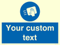 MH6165: Custom Disinfect Sign