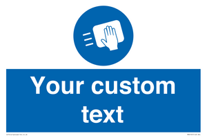 MH6165: Custom Disinfect Sign