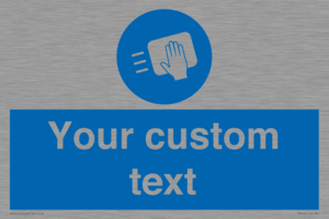 MH6165: Custom Disinfect Sign