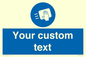 MH6165: Custom Disinfect Sign