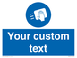MH6165: Custom Disinfect Sign