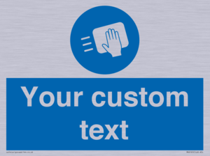 MH6165: Custom Disinfect Sign