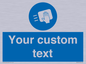 MH6165: Custom Disinfect Sign