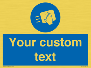MH6165: Custom Disinfect Sign