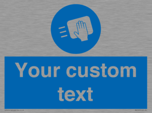 MH6165: Custom Disinfect Sign
