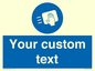 MH6165: Custom Disinfect Sign