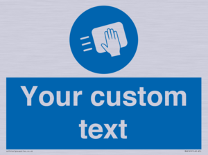 MH6165: Custom Disinfect Sign