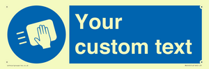 MH6165: Custom Disinfect Sign