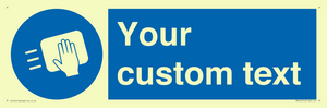 MH6165: Custom Disinfect Sign