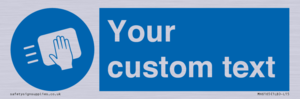 MH6165: Custom Disinfect Sign