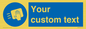 MH6165: Custom Disinfect Sign