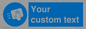 MH6165: Custom Disinfect Sign