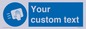 MH6165: Custom Disinfect Sign