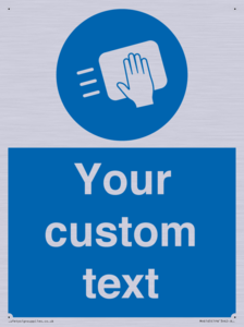 MH6165: Custom Disinfect Sign