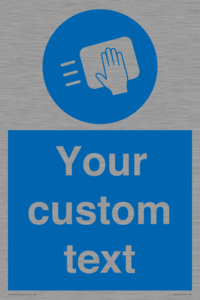 MH6165: Custom Disinfect Sign