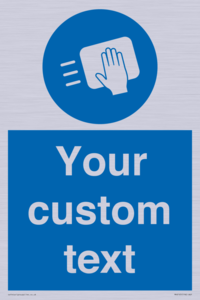 MH6165: Custom Disinfect Sign