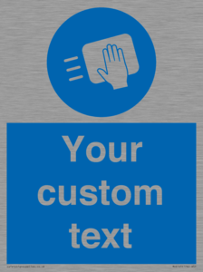 MH6165: Custom Disinfect Sign