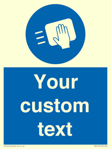 MH6165: Custom Disinfect Sign