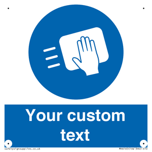 MH6165: Custom Disinfect Sign