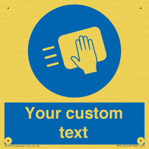 MH6165: Custom Disinfect Sign