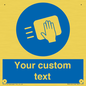 MH6165: Custom Disinfect Sign