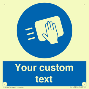 MH6165: Custom Disinfect Sign