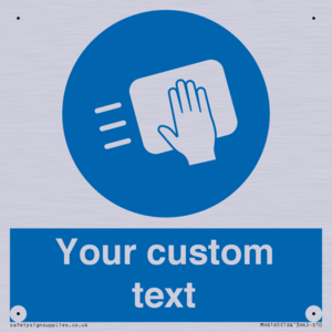 MH6165: Custom Disinfect Sign