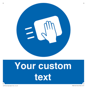 MH6165: Custom Disinfect Sign