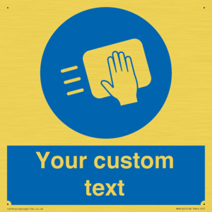 MH6165: Custom Disinfect Sign
