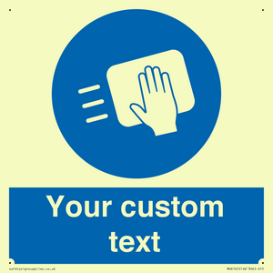 MH6165: Custom Disinfect Sign