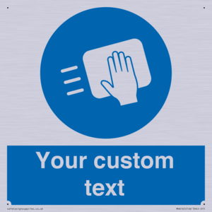 MH6165: Custom Disinfect Sign