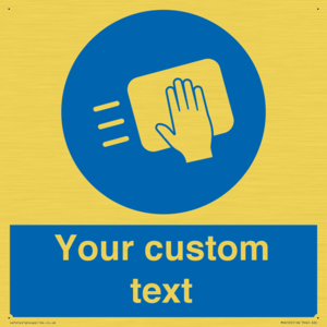 MH6165: Custom Disinfect Sign