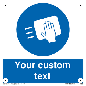 MH6165: Custom Disinfect Sign