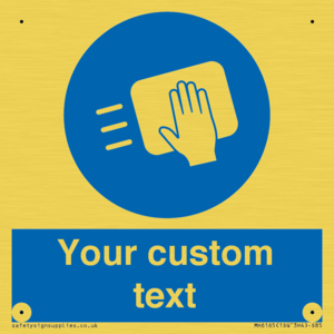 MH6165: Custom Disinfect Sign