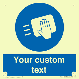 MH6165: Custom Disinfect Sign