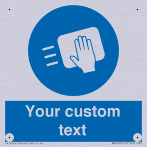 MH6165: Custom Disinfect Sign