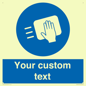 MH6165: Custom Disinfect Sign