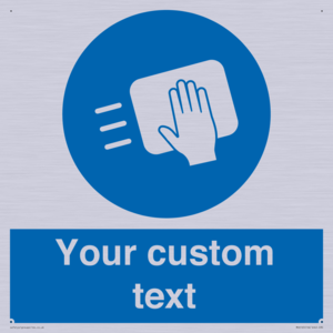 MH6165: Custom Disinfect Sign