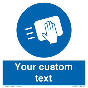 MH6165: Custom Disinfect Sign