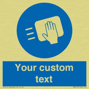MH6165: Custom Disinfect Sign
