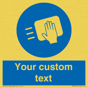 MH6165: Custom Disinfect Sign