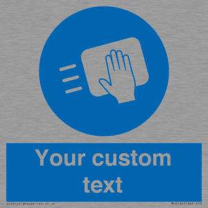 MH6165: Custom Disinfect Sign