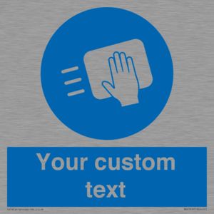 MH6165: Custom Disinfect Sign