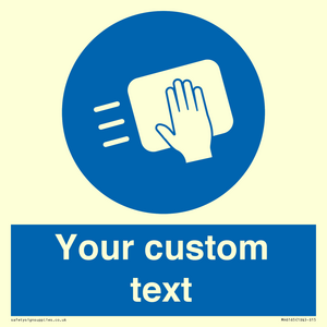 MH6165: Custom Disinfect Sign