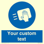 MH6165: Custom Disinfect Sign