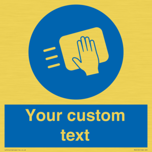 MH6165: Custom Disinfect Sign