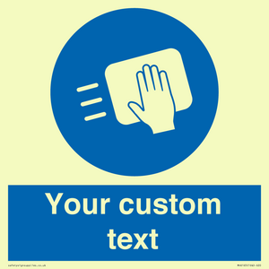MH6165: Custom Disinfect Sign