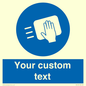 MH6165: Custom Disinfect Sign