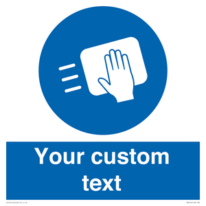 MH6165: Custom Disinfect Sign