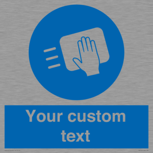 MH6165: Custom Disinfect Sign